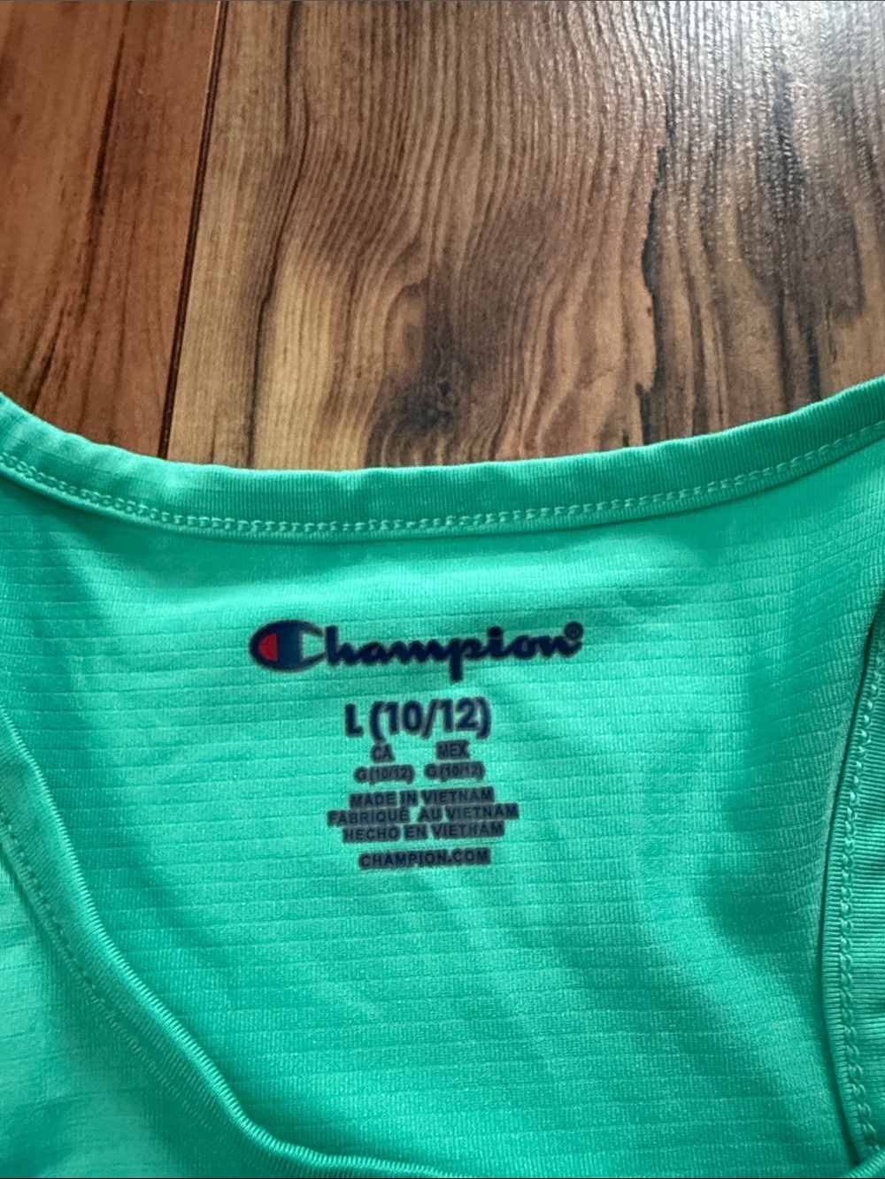 Champion Girls Racerback Tank with Multicolor Script Logo - Picture 2 of 2